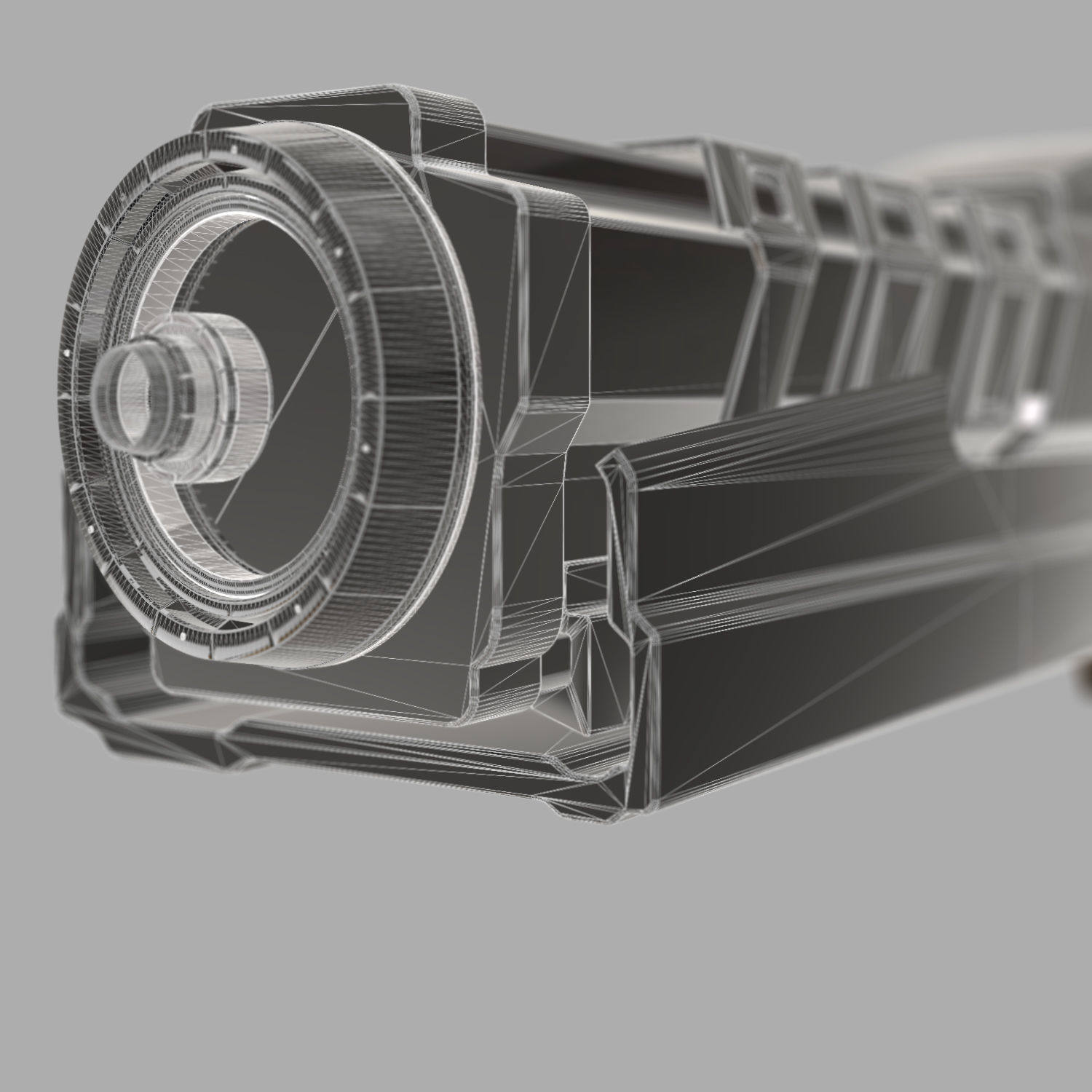 Sci-Fi Shotgun 3D model_14