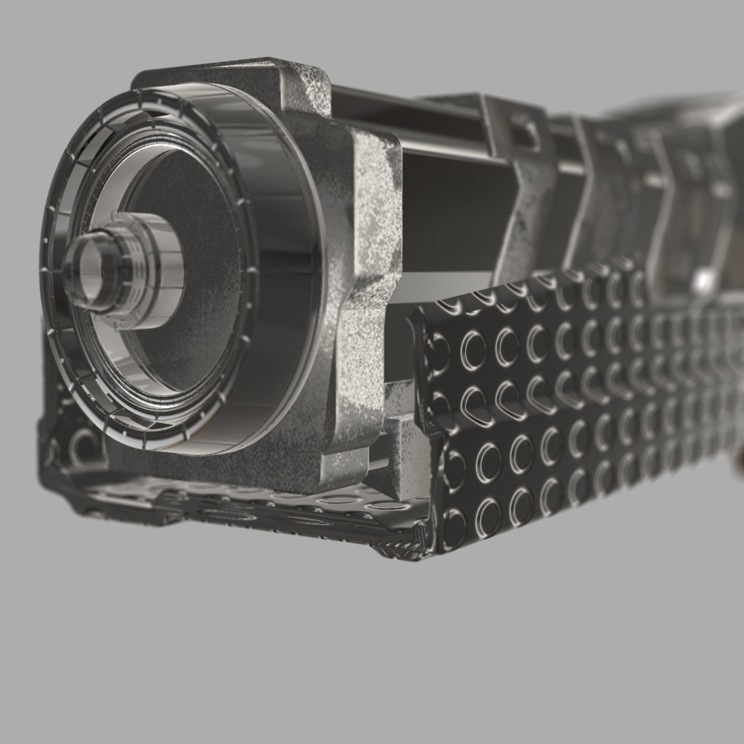 Sci-Fi Shotgun 3D model_4