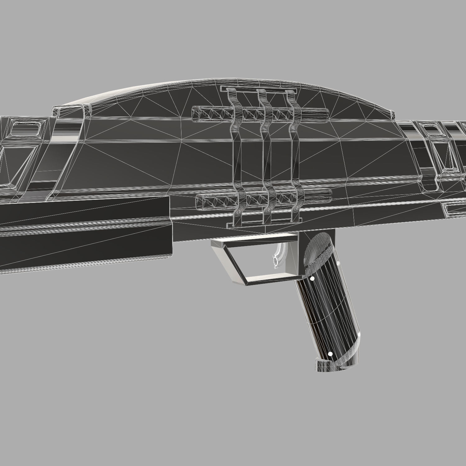 Sci-Fi Shotgun 3D model_13