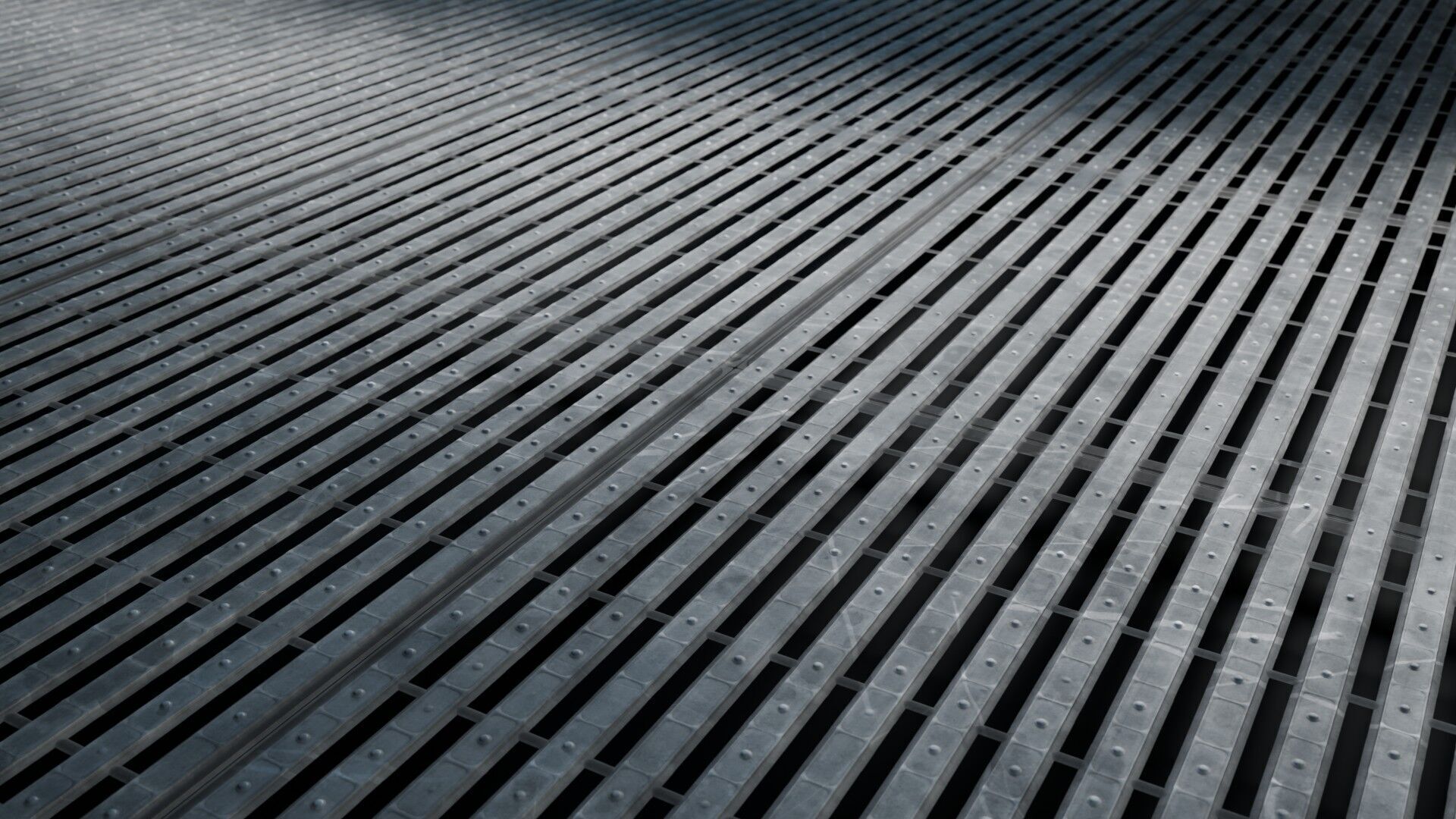 Bar Metal Grate Seamless PBR Material Texture_1