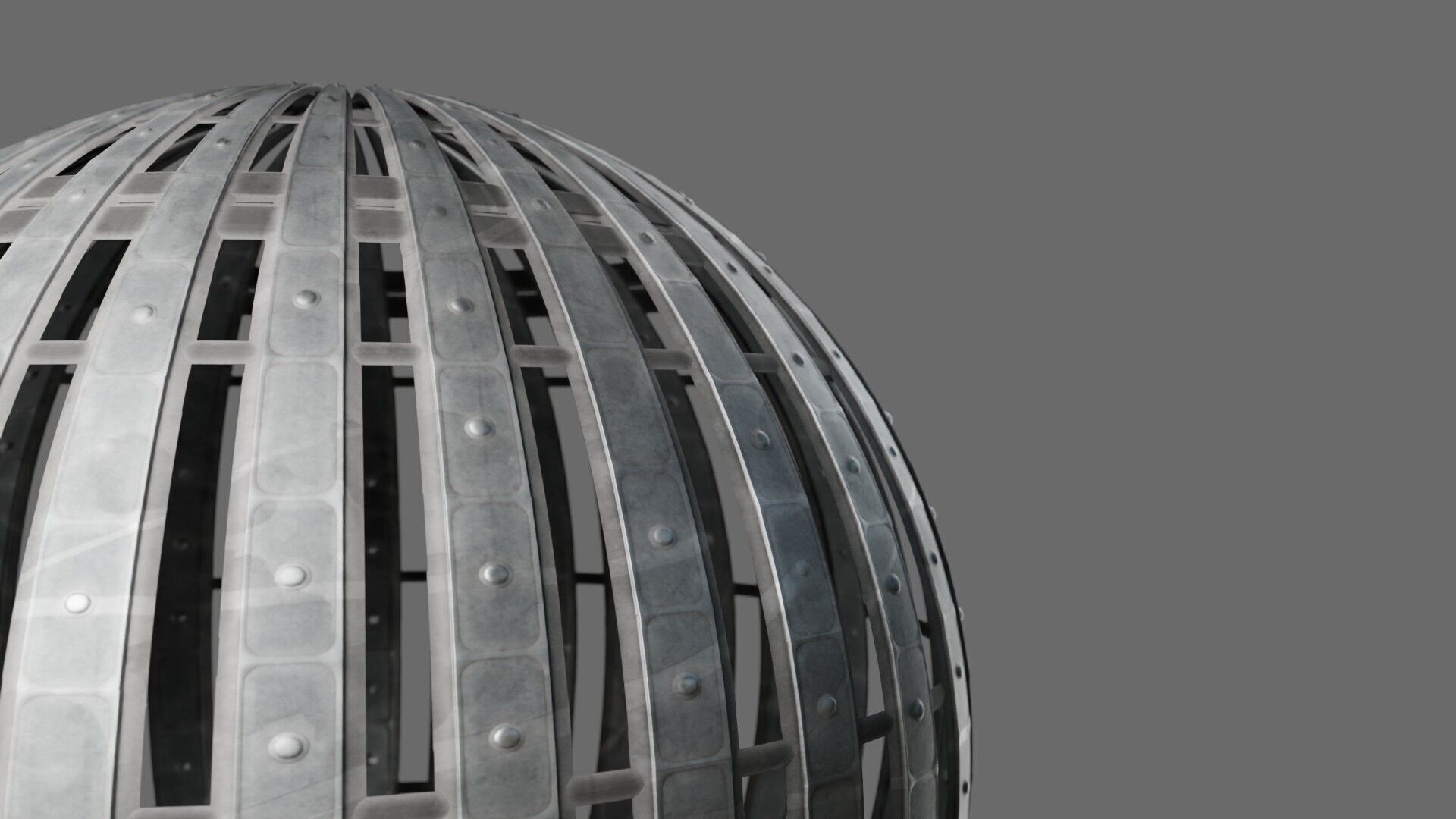 Bar Metal Grate Seamless PBR Material Texture_5