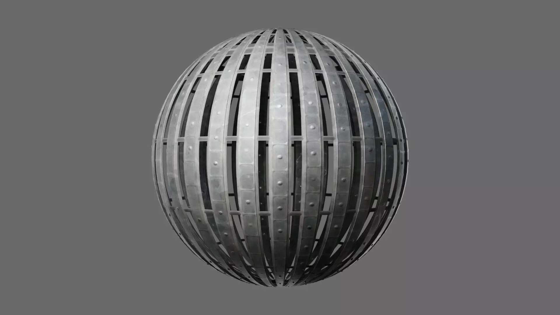 Bar Metal Grate Seamless PBR Material Texture_0