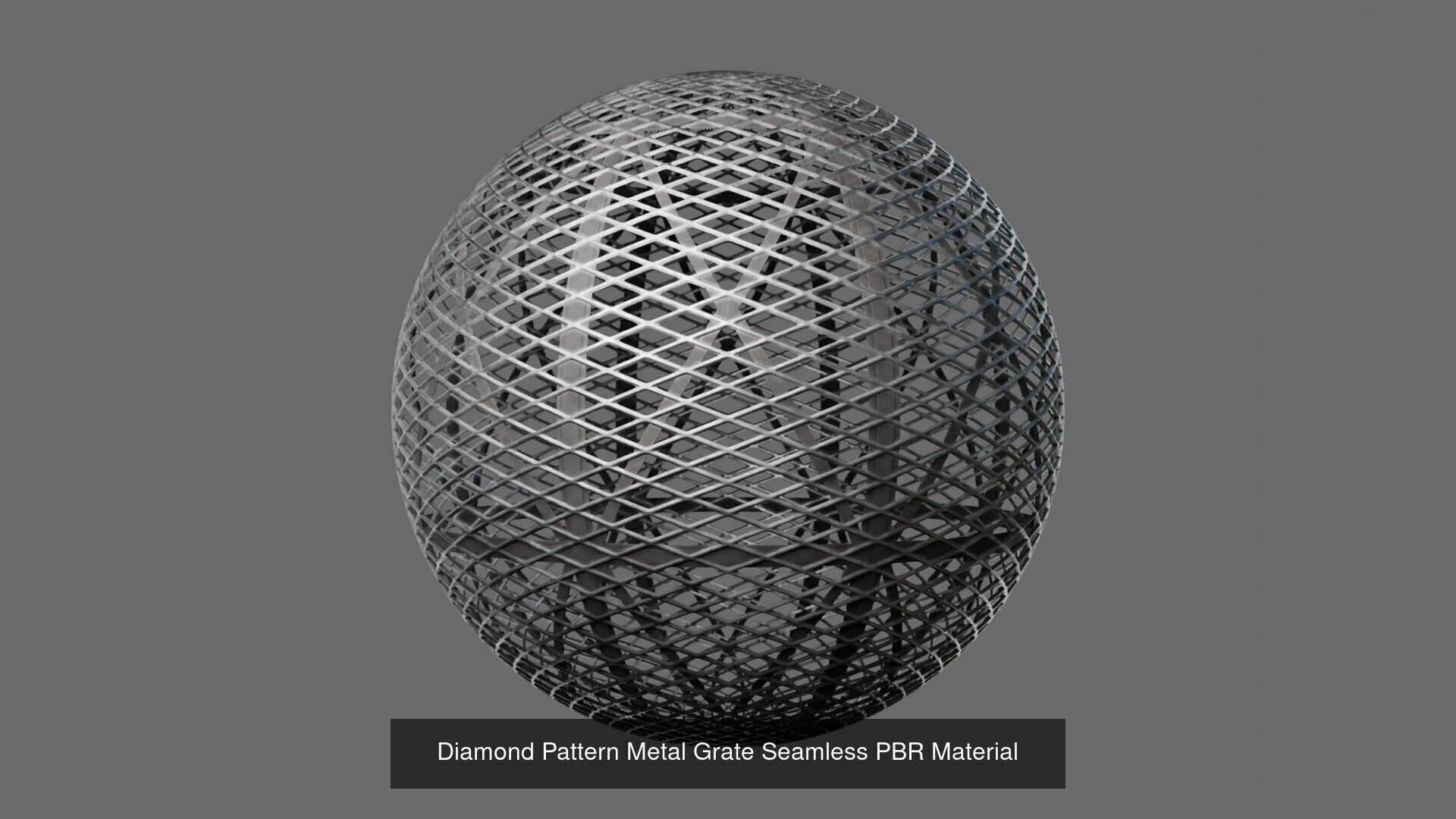 Metallic Grate Seamless PBR Materials Texture_1