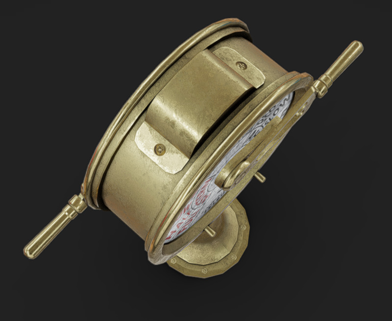 Lever 07 Low-poly 3D model_4