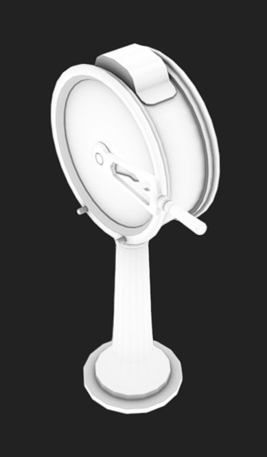 Lever 07 Low-poly 3D model_6