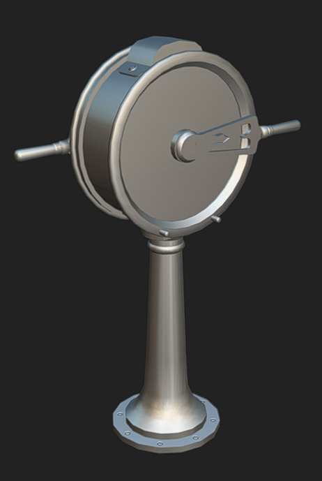Lever 07 Low-poly 3D model_8