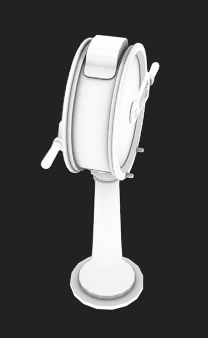 Lever 07 Low-poly 3D model_7