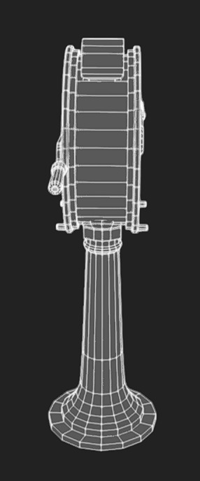 Lever 07 Low-poly 3D model_10