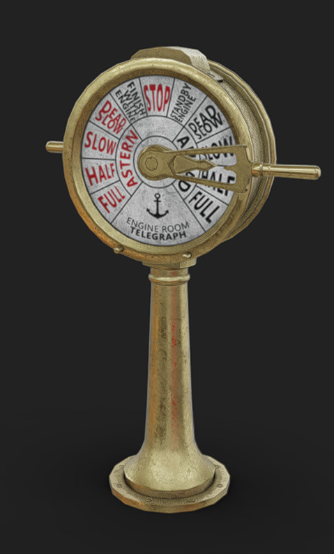 Lever 07 Low-poly 3D model_1