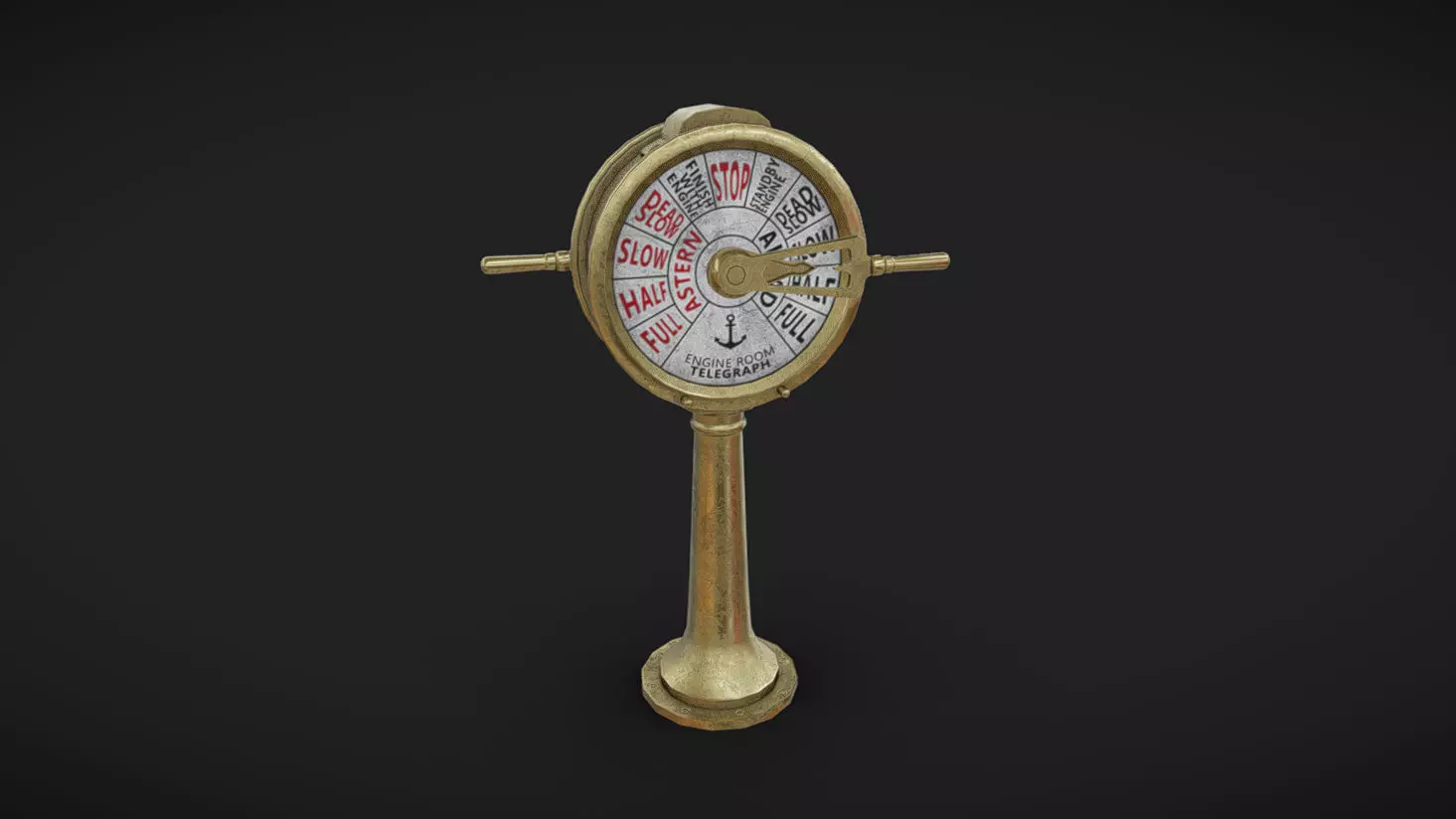 Lever 07 Low-poly 3D model_0