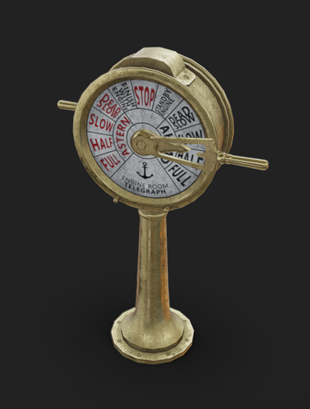 Lever 07 Low-poly 3D model_3