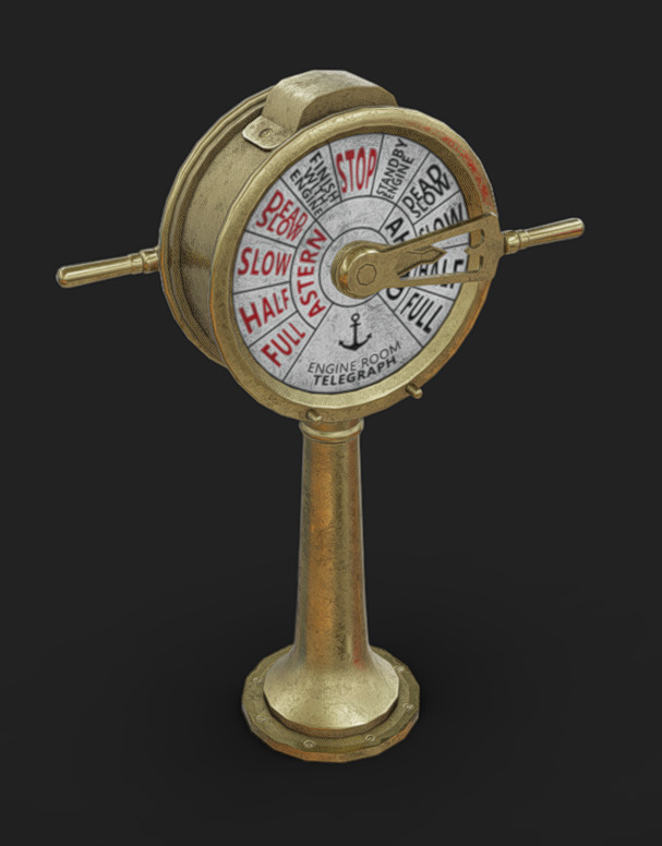 Lever 07 Low-poly 3D model_2