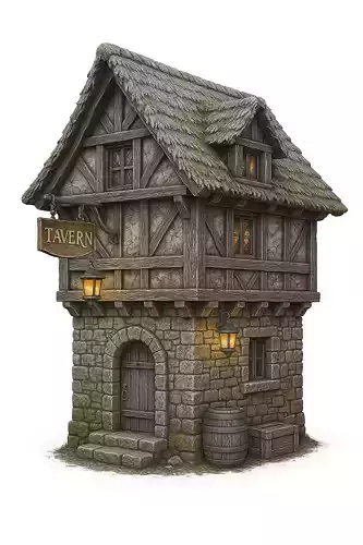 Tavern Miniature 3D print model