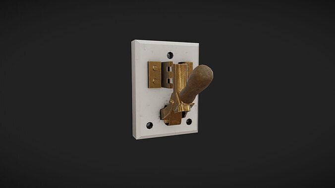 Lever 11 Low-poly 3D model