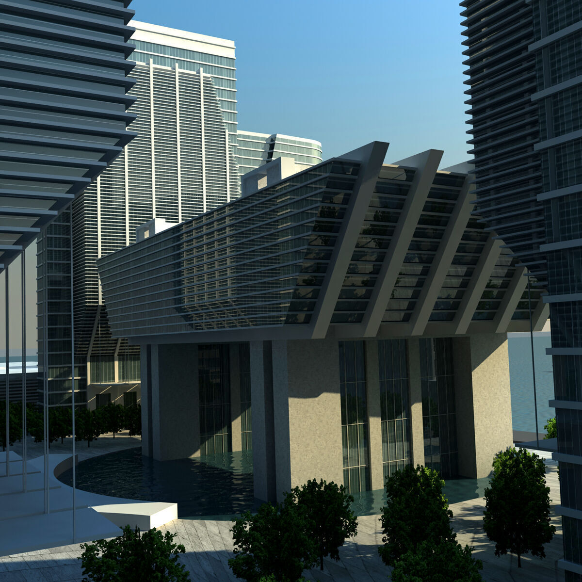 Sowwah Square - Abu Dhabi 3D model_7
