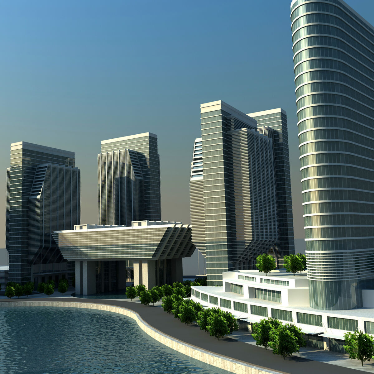 Sowwah Square - Abu Dhabi 3D model_3