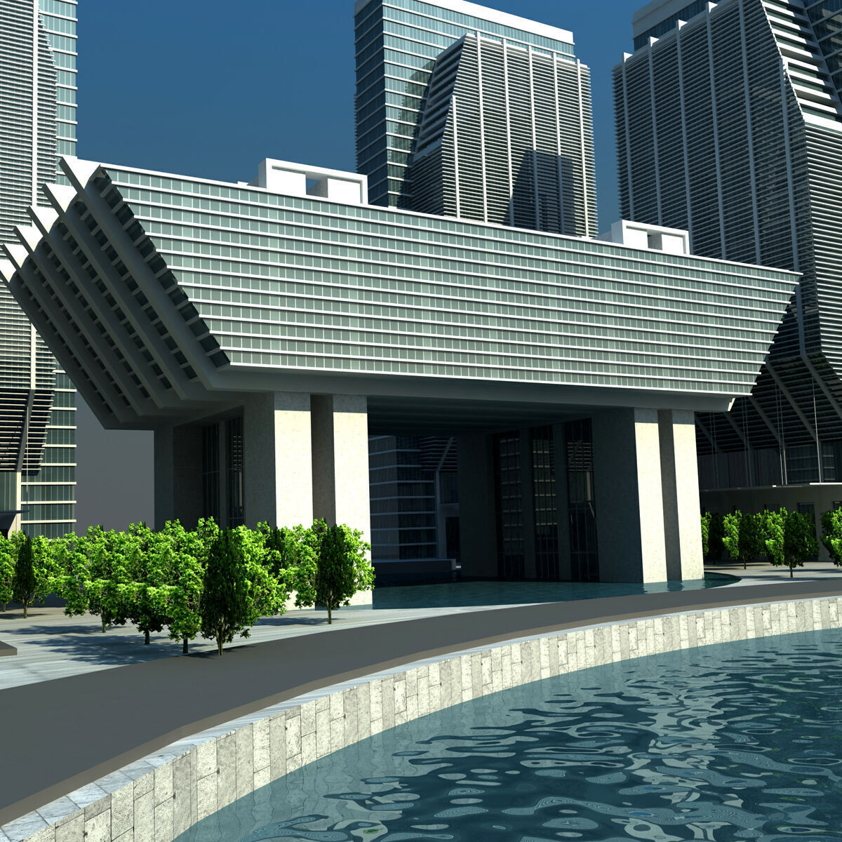 Sowwah Square - Abu Dhabi 3D model_5
