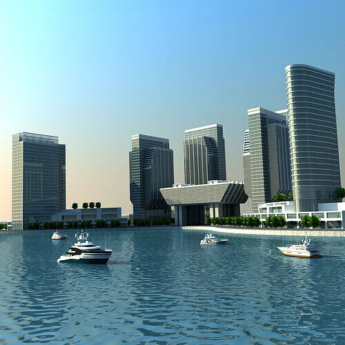 Sowwah Square - Abu Dhabi 3D model
