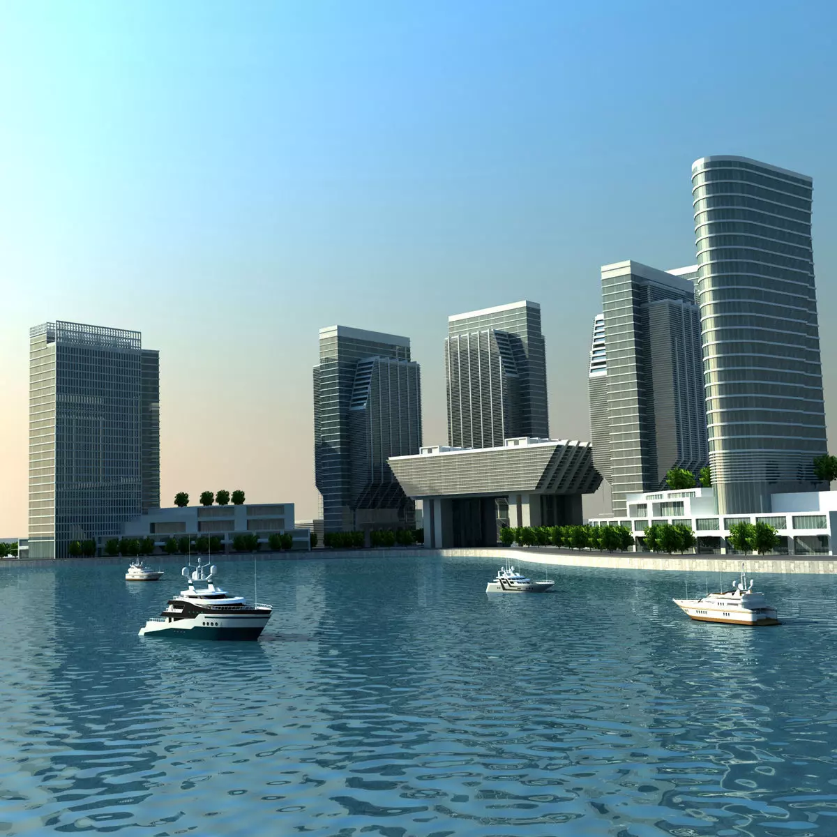 Sowwah Square - Abu Dhabi 3D model_0