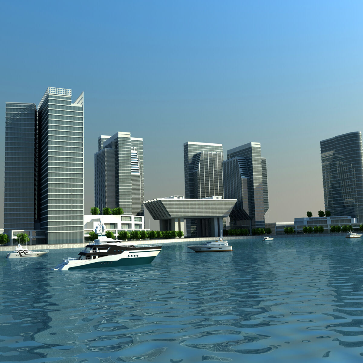 Sowwah Square - Abu Dhabi 3D model_1