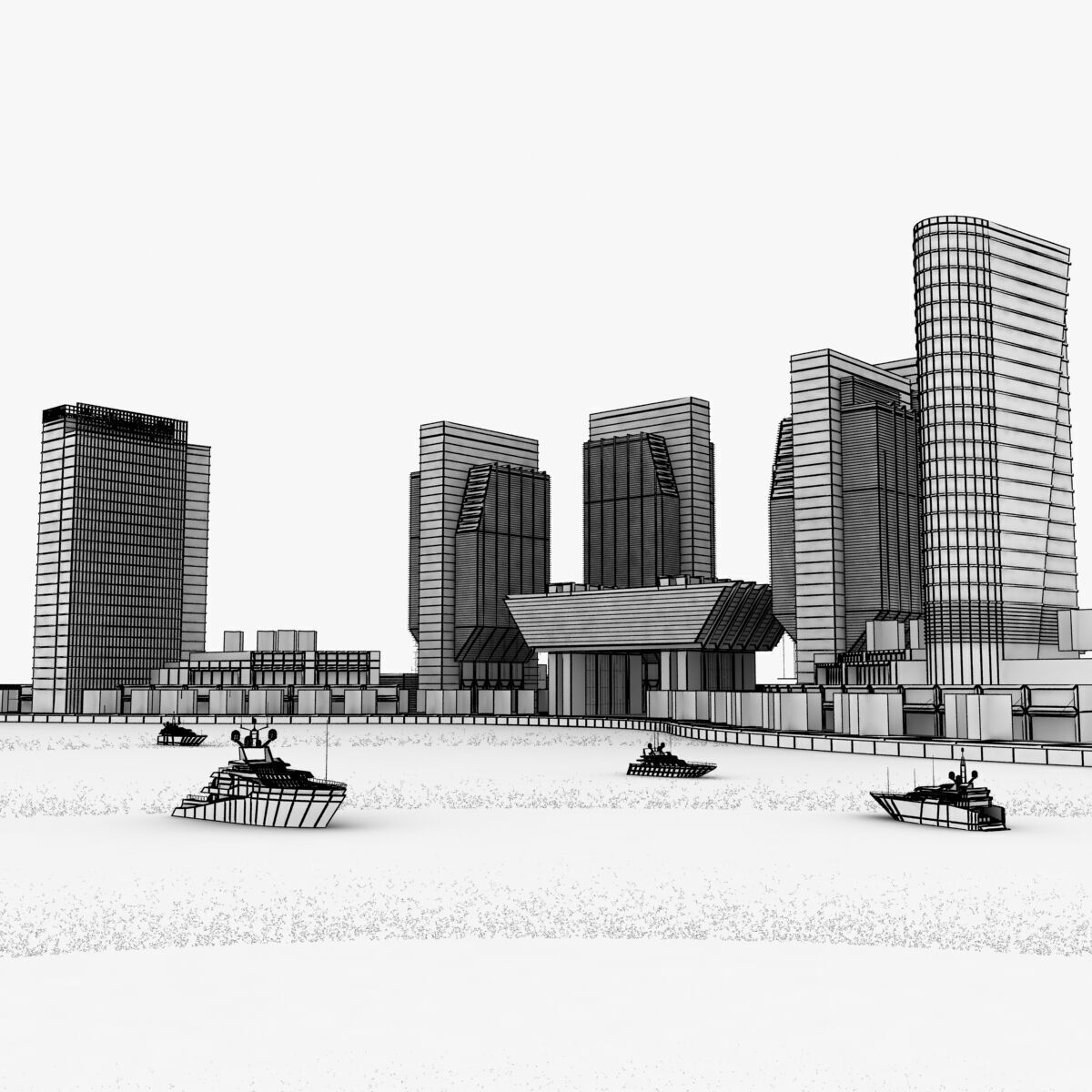 Sowwah Square - Abu Dhabi 3D model_8