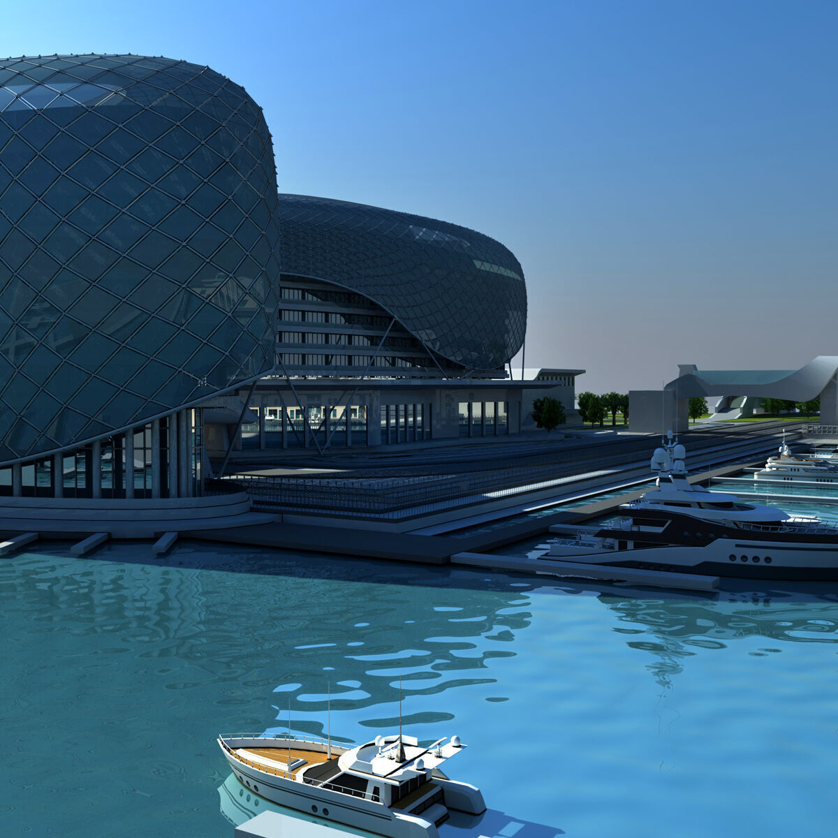 Yas Hotel Abu - Dhabi 3D model_3