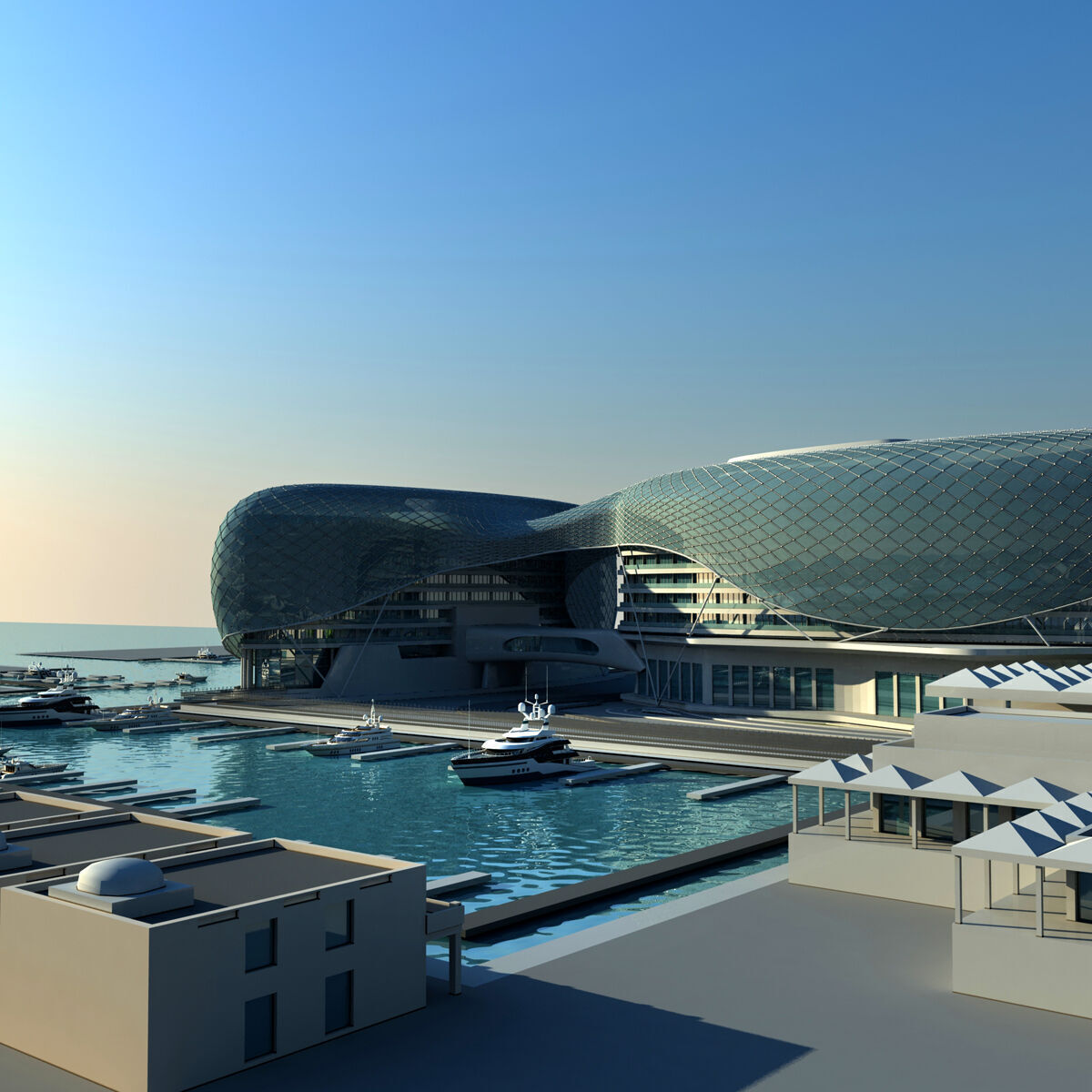 Yas Hotel Abu - Dhabi 3D model_4