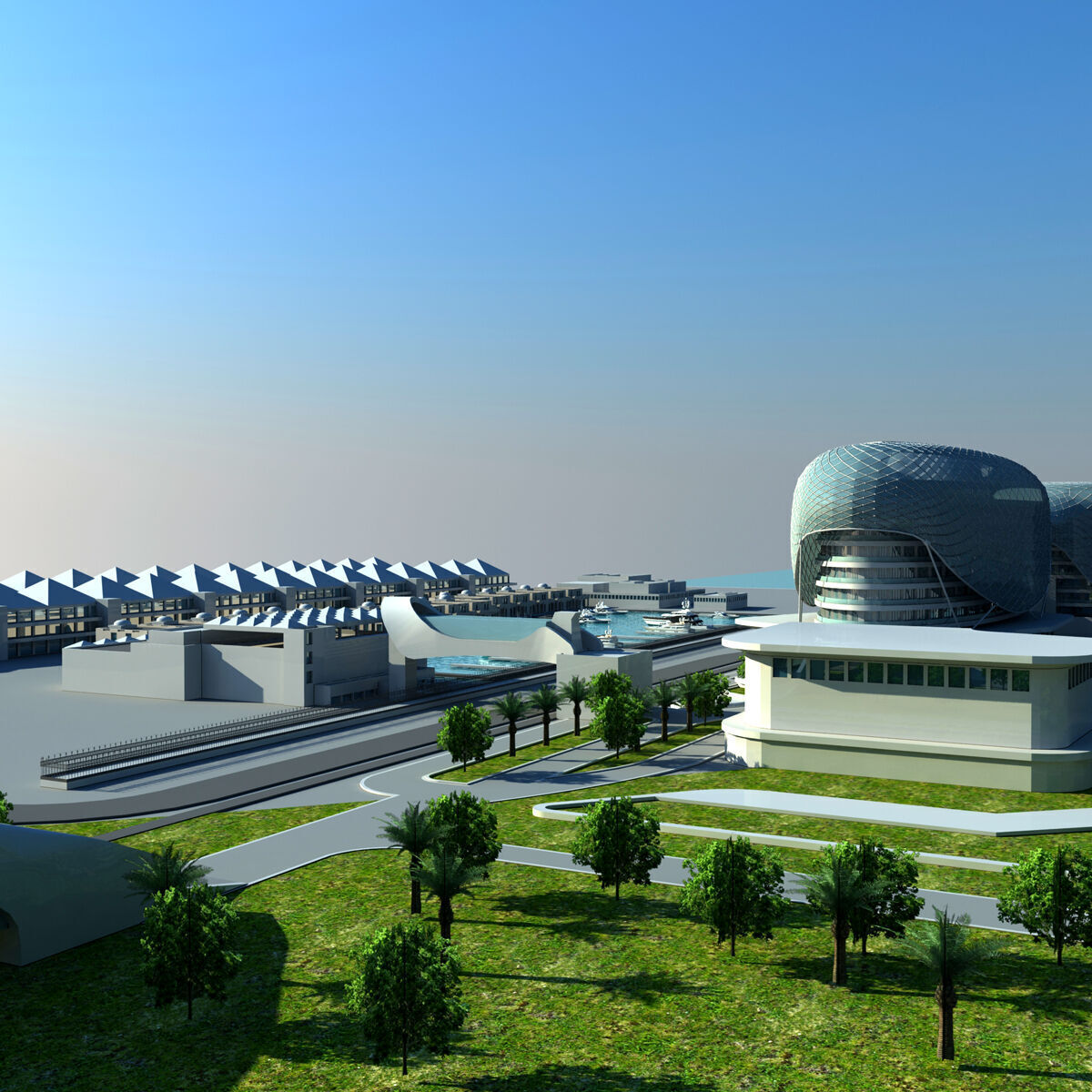 Yas Hotel Abu - Dhabi 3D model_6