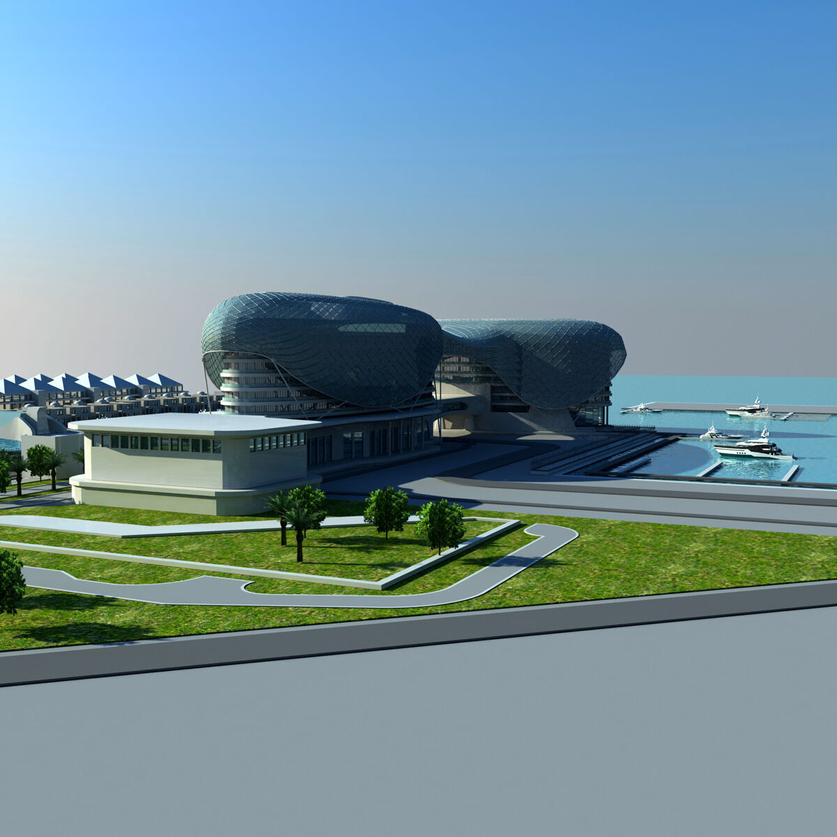 Yas Hotel Abu - Dhabi 3D model_7