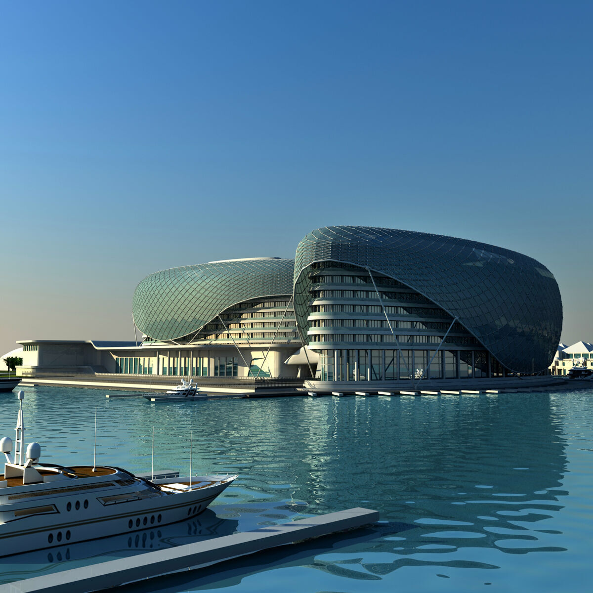 Yas Hotel Abu - Dhabi 3D model_1