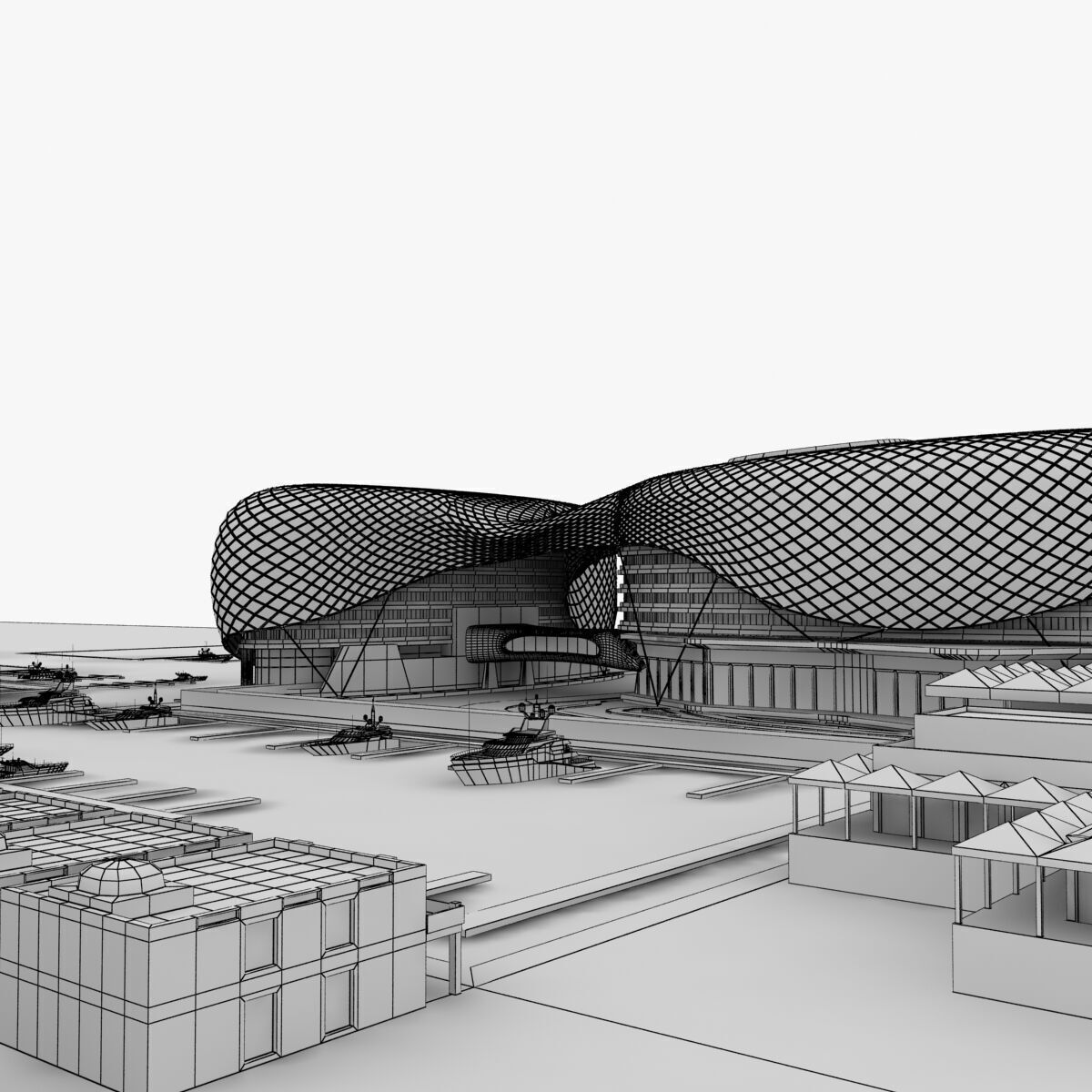 Yas Hotel Abu - Dhabi 3D model_9