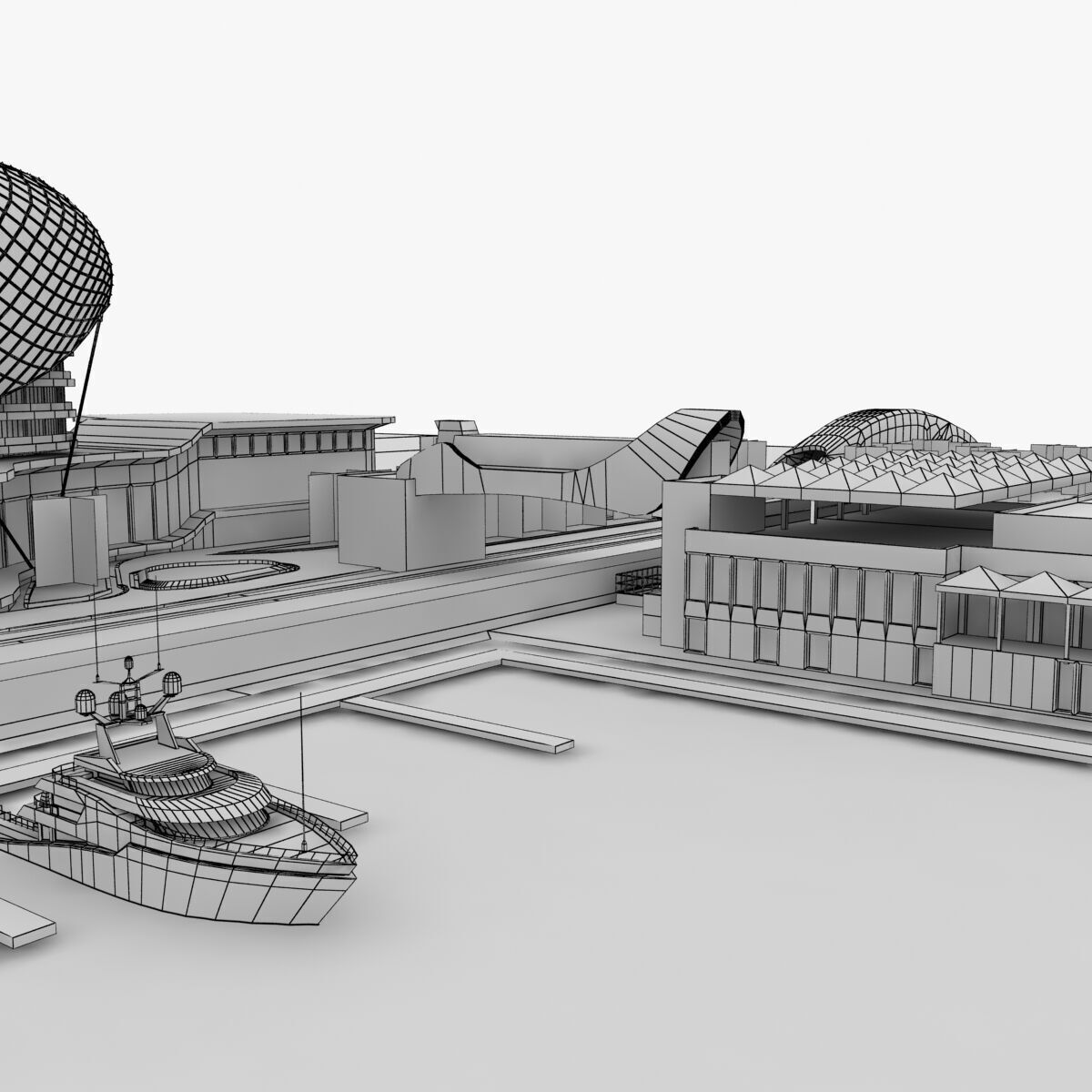 Yas Hotel Abu - Dhabi 3D model_11