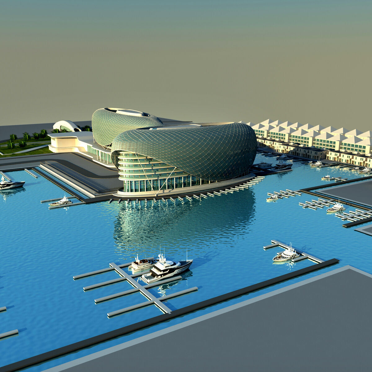 Yas Hotel Abu - Dhabi 3D model_2