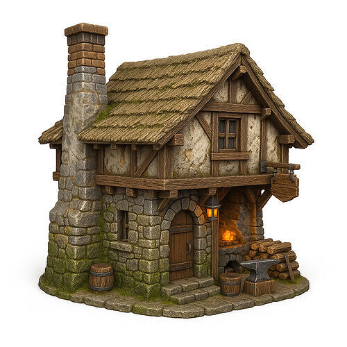 Blacksmith Miniature 3D print model