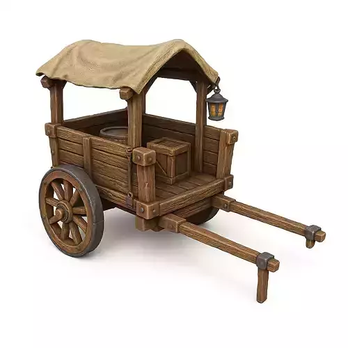 Broken Wagon Miniature