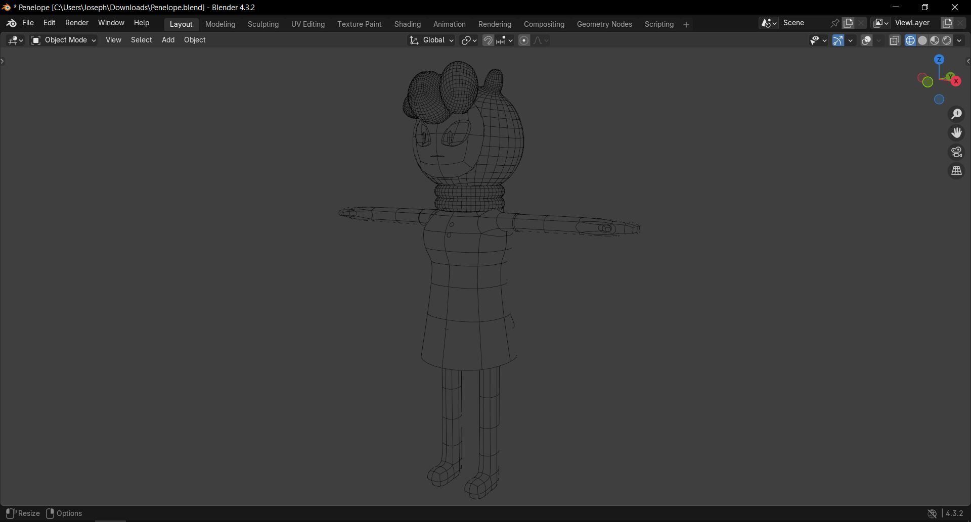 Penelope 3D model_3