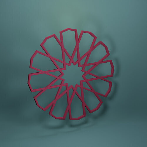 Fold rosette star Free 3D print model
