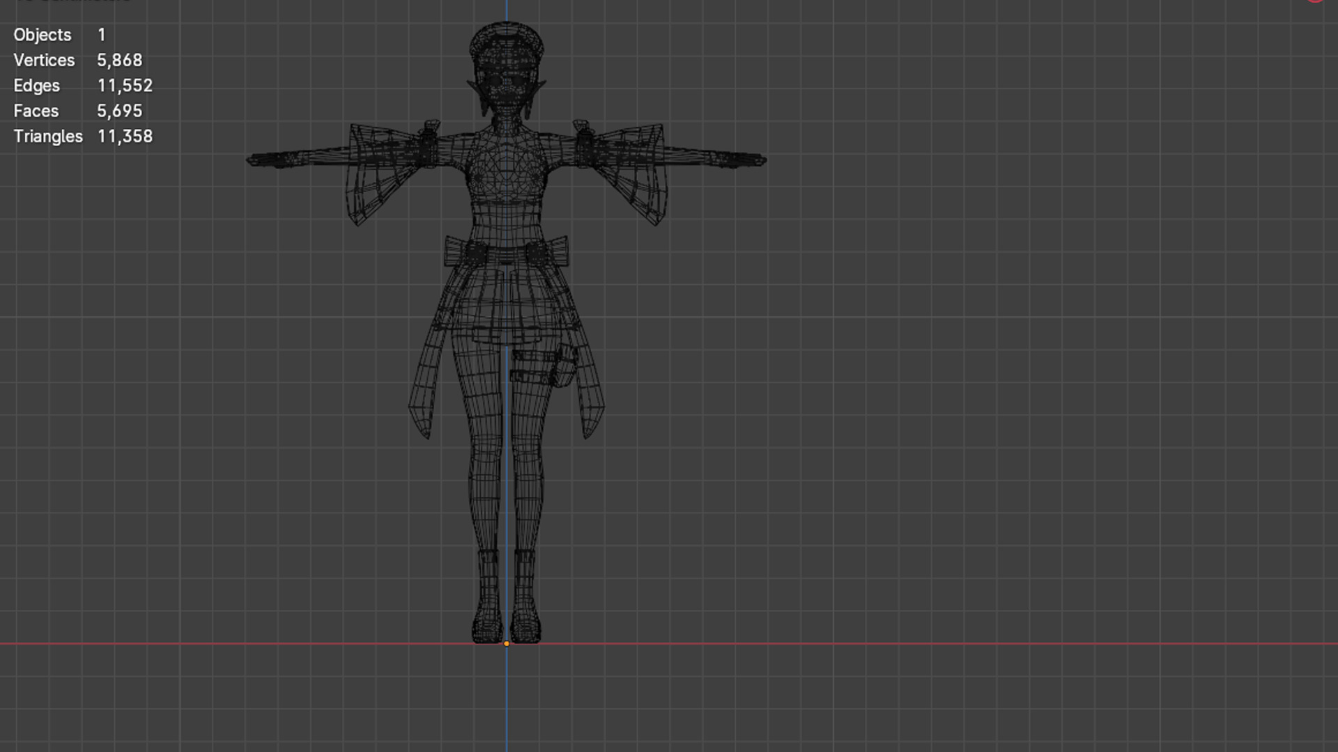 Fantasy support 1 Low-poly 3D model_4