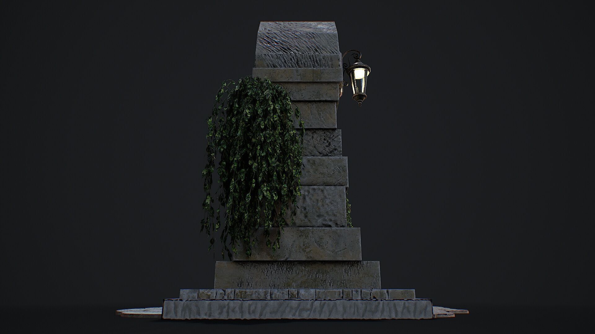 Medieval Door game ready modular 3d model Low-poly 3D model_10