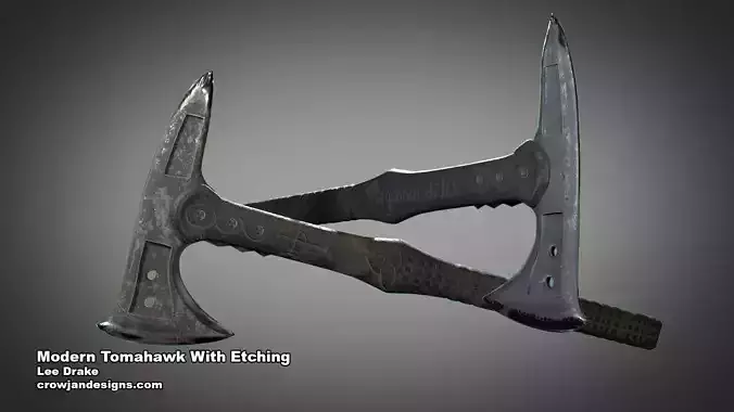 Modern Tomahawk With Callback Etching