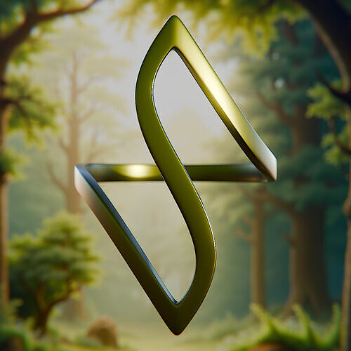 S-Shape Sigil Ring - Futuristic Symbol Design 79 3D print model