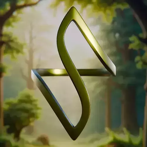 S-Shape Sigil Ring - Minimal Futuristic 3D Print Jewelry 79