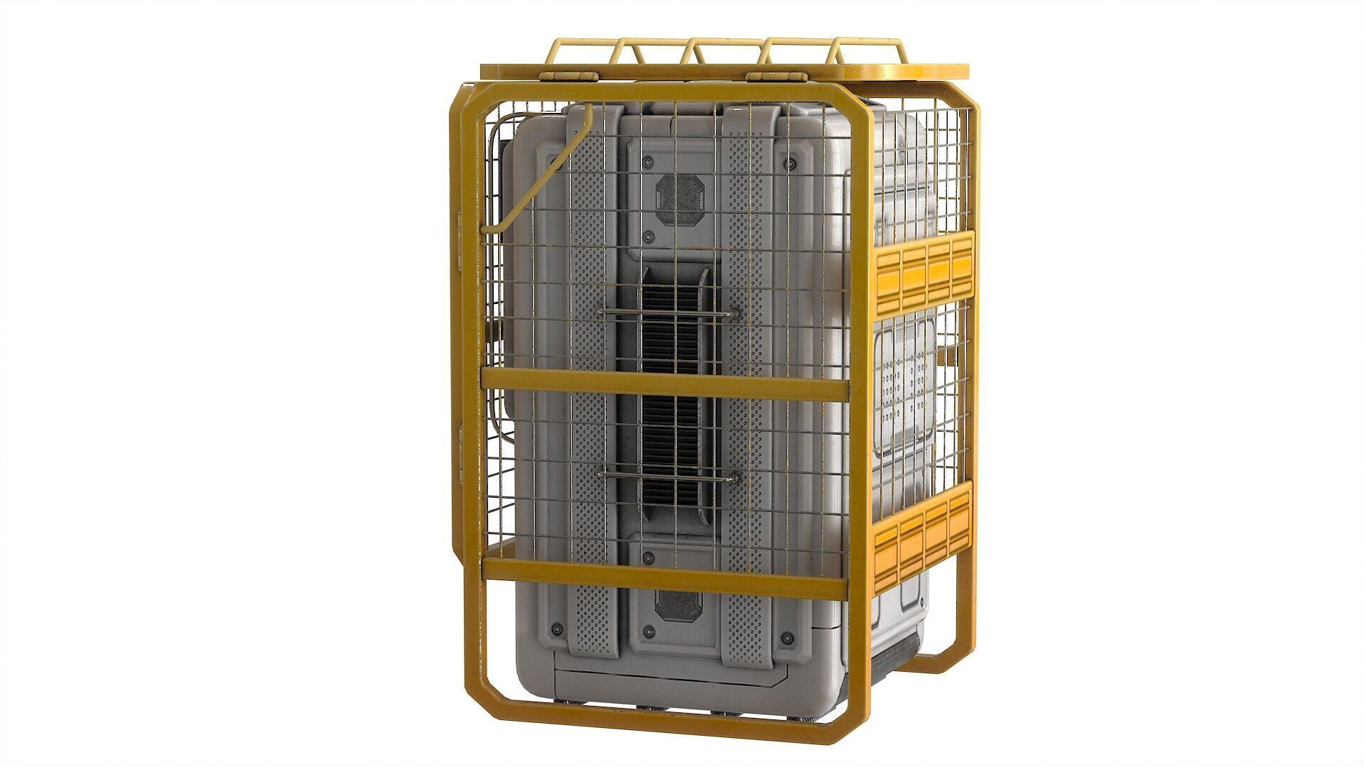 Sci Fi Device Generator Battery v1 Low-poly 3D model_22