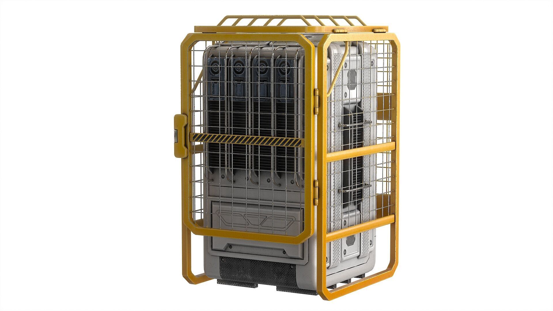 Sci Fi Device Generator Battery v1 Low-poly 3D model_24