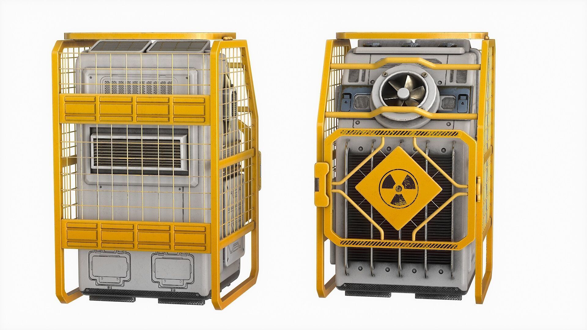 Sci Fi Device Generator Battery v1 Low-poly 3D model_23