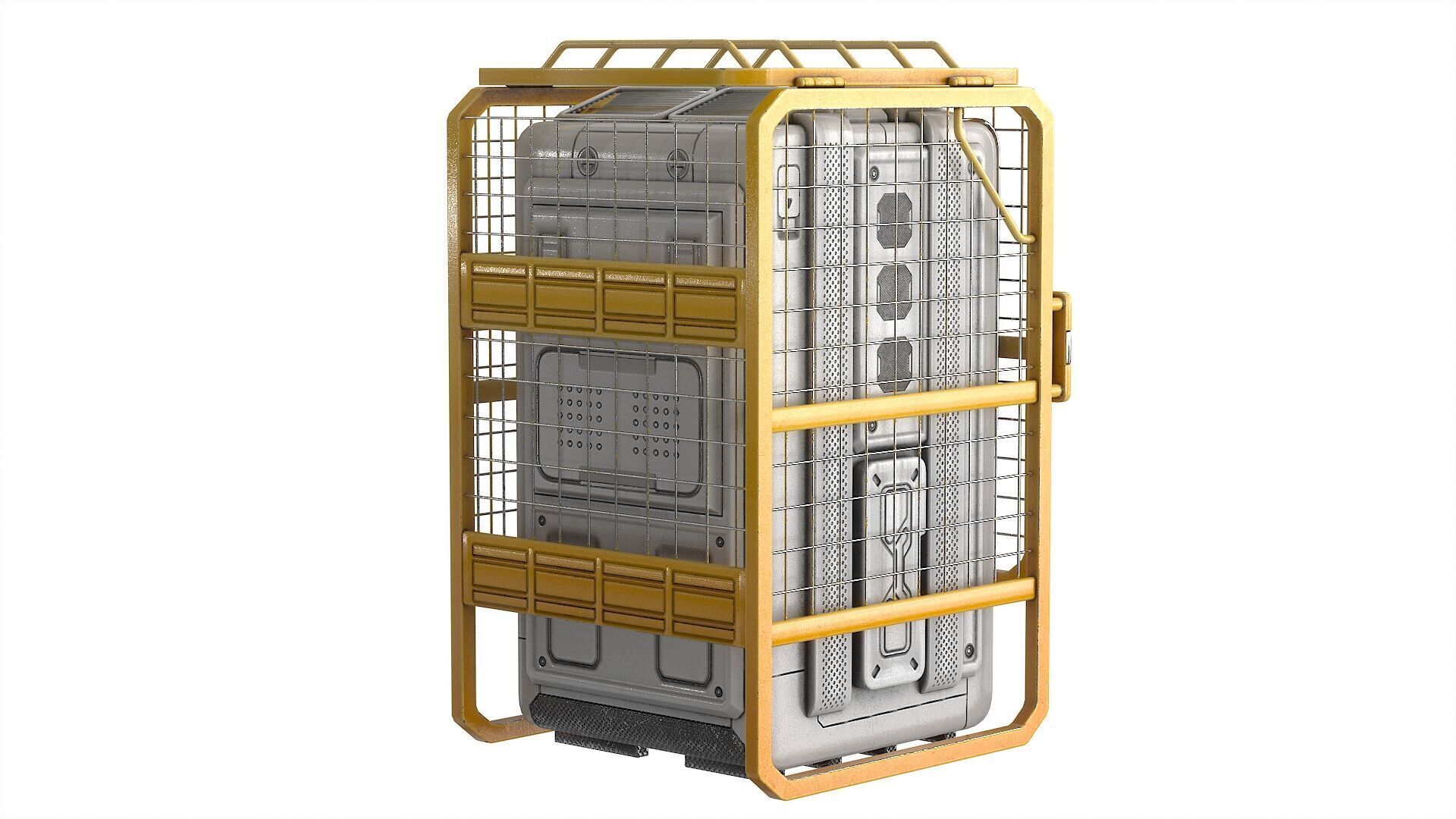 Sci Fi Device Generator Battery v1 Low-poly 3D model_18