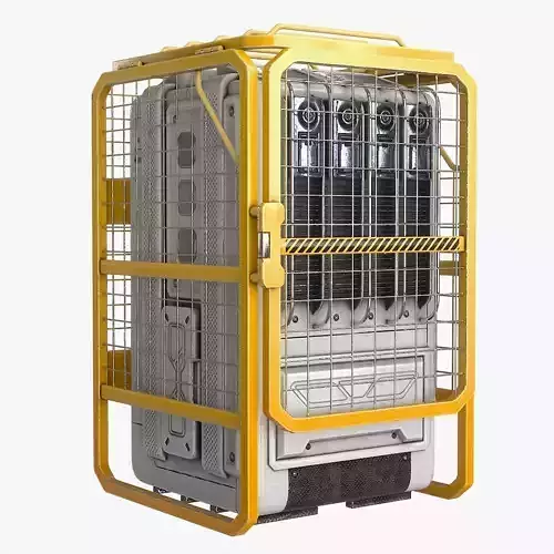 Sci Fi Device Generator Battery v1 Low-poly 3D model