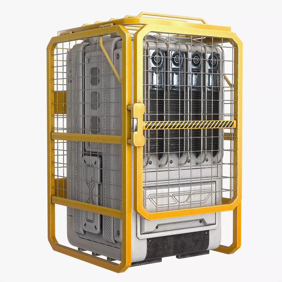 Sci Fi Device Generator Battery v1 Low-poly 3D model_0