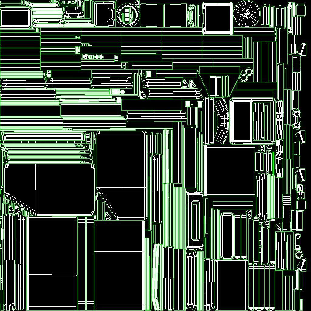 Sci Fi Device Generator Battery v1 Low-poly 3D model_32