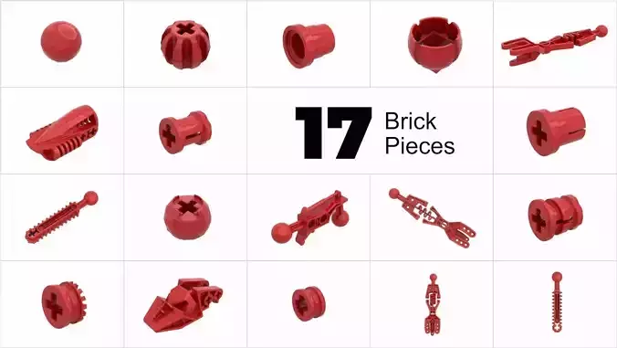 TwindBricks3D - 17 Technic Ball collection